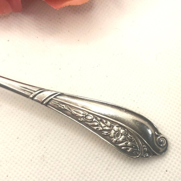 Odd Spoon Mayflower 1891 Silver Plate Fruit Orange Spoon 1880 Pairpoint Mfg - Picture 2 of 8